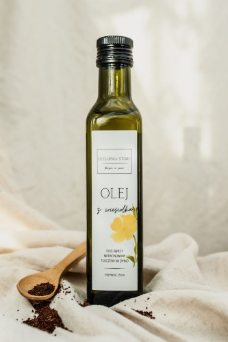 olej z wiesiolka nierafinowany zimnotłoczony 250 ml