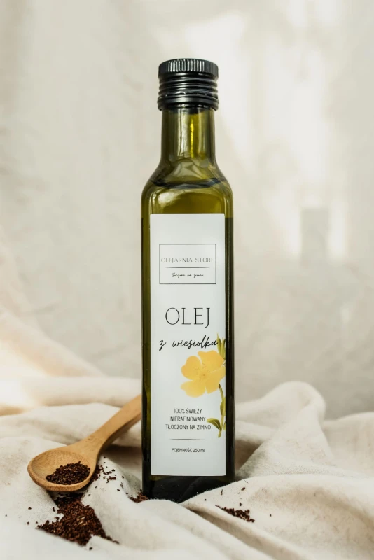 olej z wiesiolka nierafinowany zimnotłoczony 250 ml