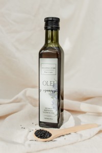 olej z czarnuszki tłoczony na zimno nierafinowany 250 ml
